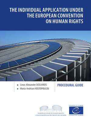 cover image of The individual application under the European Convention on Human Rights